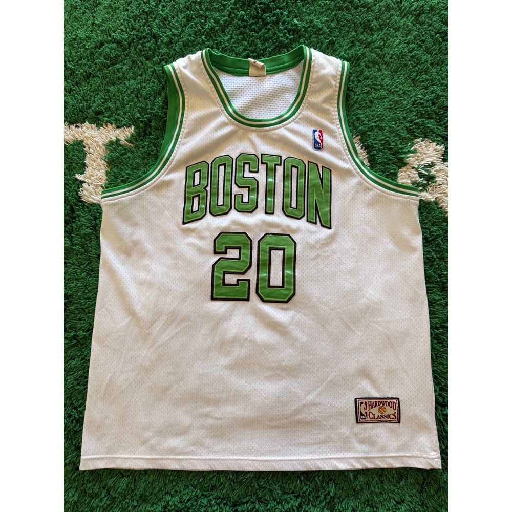 NBA Basketball Jersey Mens XL White Good Ray Allen Boston Celtics #20 Hardwood